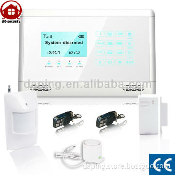 Touch-key GSM intruder alarms systems